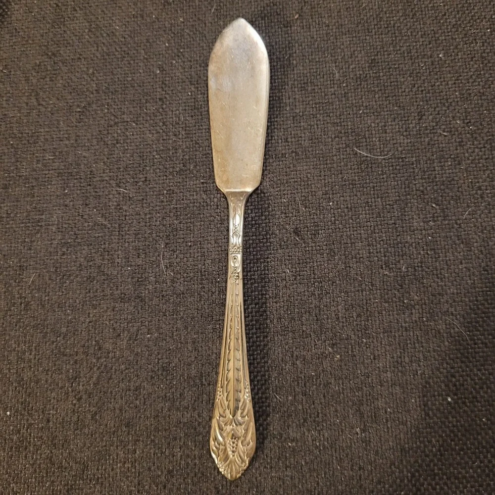 1847 Rogers Brothers Marquis Pattern Silver Plated Serving Set Jelly Spoon Ladle